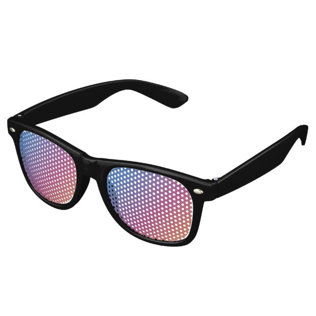 Lunettes de soleil Retro Sunset Gradient Party (Angulaire)