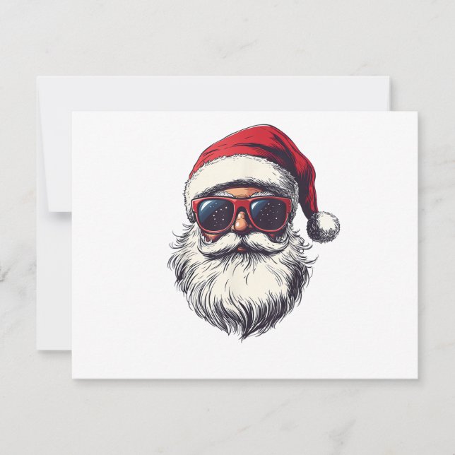 Lunettes de soleil rétro visage cool Santa Claus N (Devant)