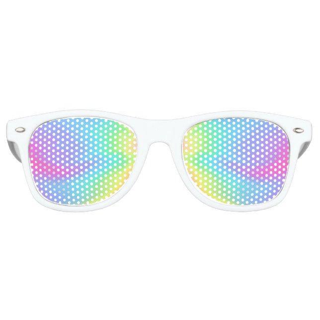 Lunettes de soleil rétros du parti holographique (Devant)