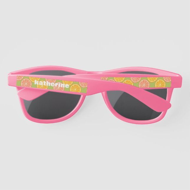 Lunettes De Soleil Rose d'été orange (Dos)