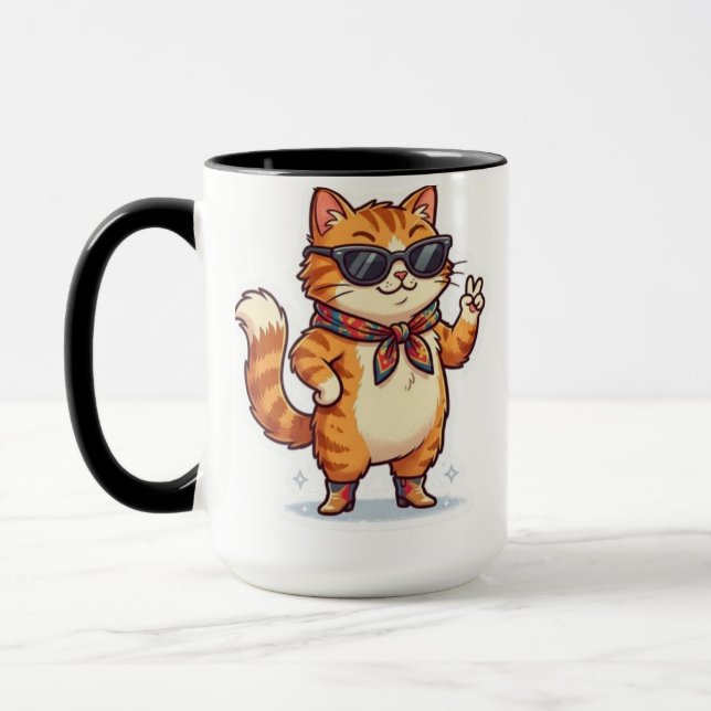 Lunettes de soleil Sassy Chat tasses Mignon et ten (Gauche)