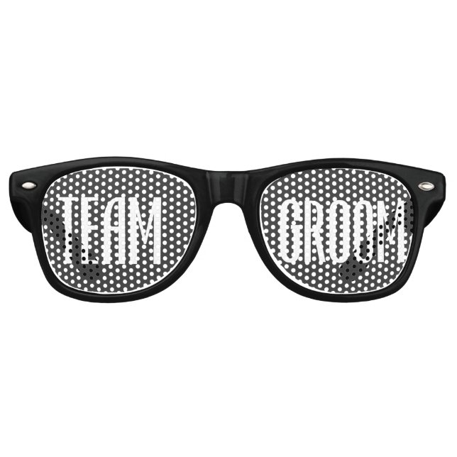 Lunettes de soleil Team Groom Cool moderne noir et (Devant)