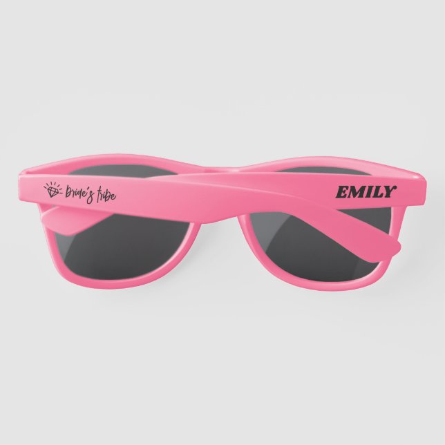 Lunettes De Soleil Tribu de mariée Custom Bachelorette (Dos)