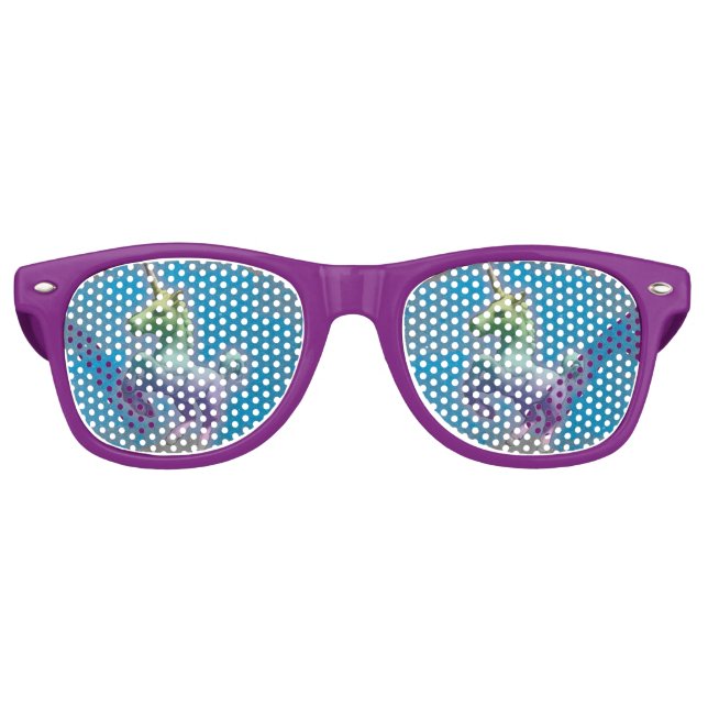Lunettes de soleil Unicorne Shades (Nebula Bleue) (Devant)