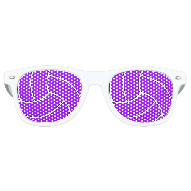 Lunettes de soleil violet de la partie de volley-b (Devant)