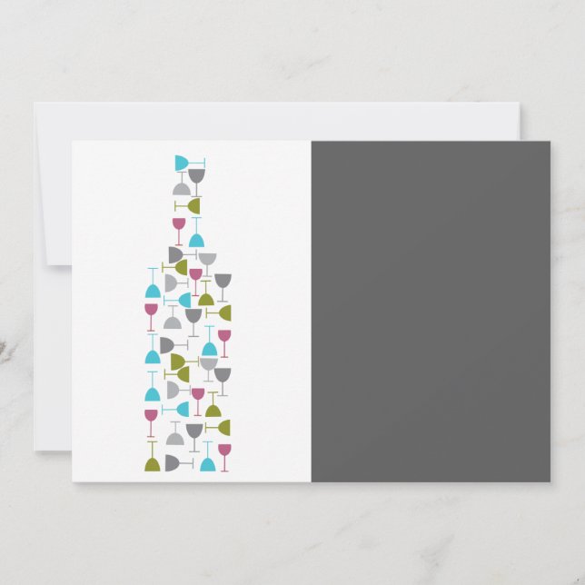 Lunettes de vin en forme de bouteille (Devant)