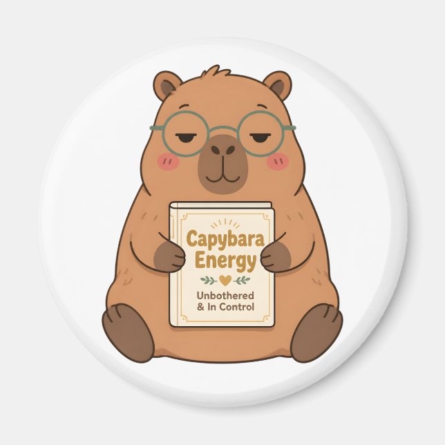 Lunettes énergétiques Capybara sans souci Magnet (Devant)