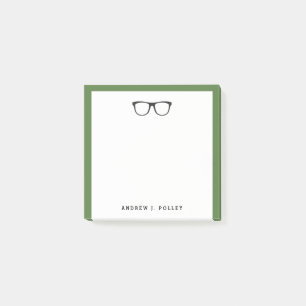 Lunettes noires Nerdy Customisé Carré Post-it