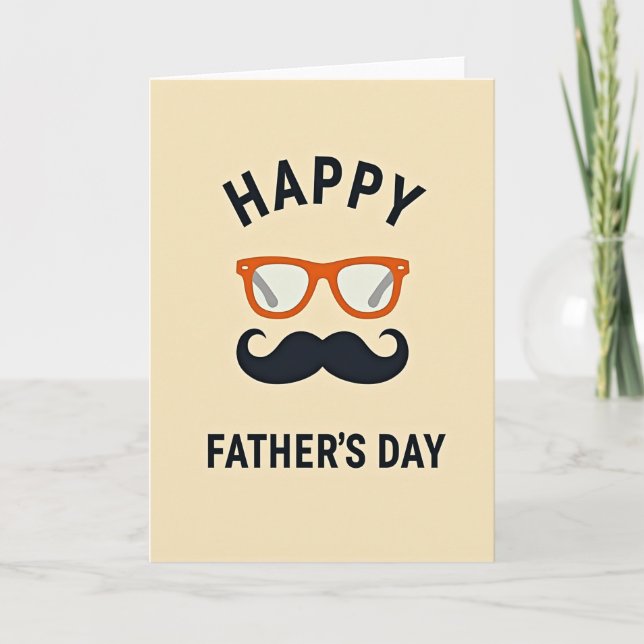 Lunettes orange Modern Dads carte (Devant)
