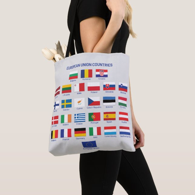 L'Union européenne Drapeaux Pays de l'UE Sac fourr (De près)