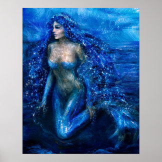 lunlight mermaid 28 x 24 poster de valeur