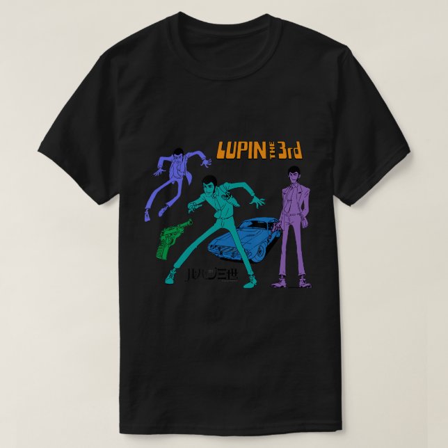 Lupin 3ème 3 Poses T-shirt (Design devant)