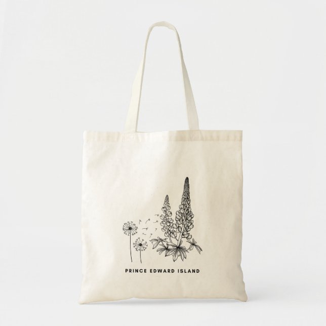 Lupines et Dandelions Sac fourre-tout PEI (Devant)