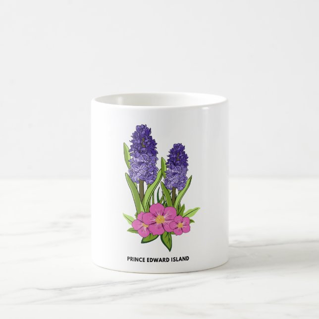 Lupines et Roses sauvages PEI Mug (Centre)