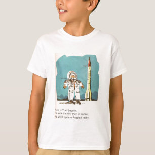 L'URSS drôle Yuri Gagarin badine le T-shirt