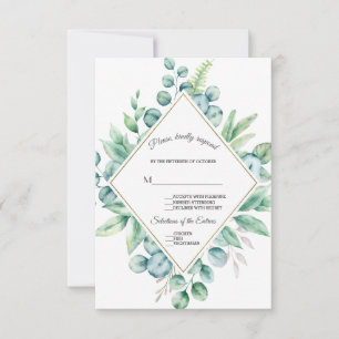 Lush Eucalyptus Diamant Or Réponse au Mariage