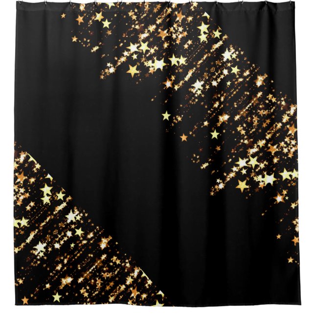 lustre étoile salle de bain rideau de douche (Devant)