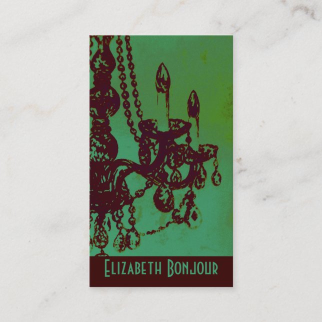Lustre Glamor ~ Carte de visite (Devant)