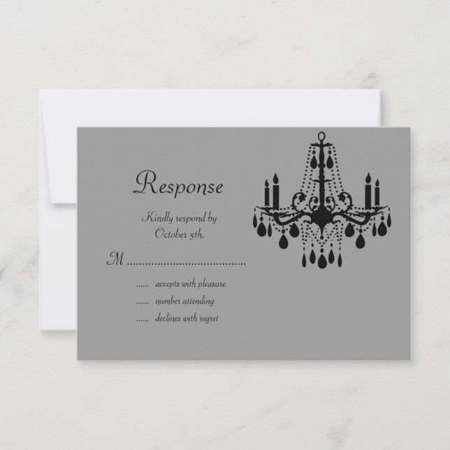 Lustre noir et chauves-souris RSVP (Devant)