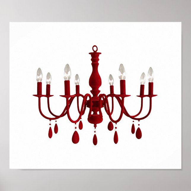 Lustre rouge ~ Poster / Imprimer (Devant)