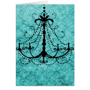 Lustre sur Arrière - plan Turquoise Vintage