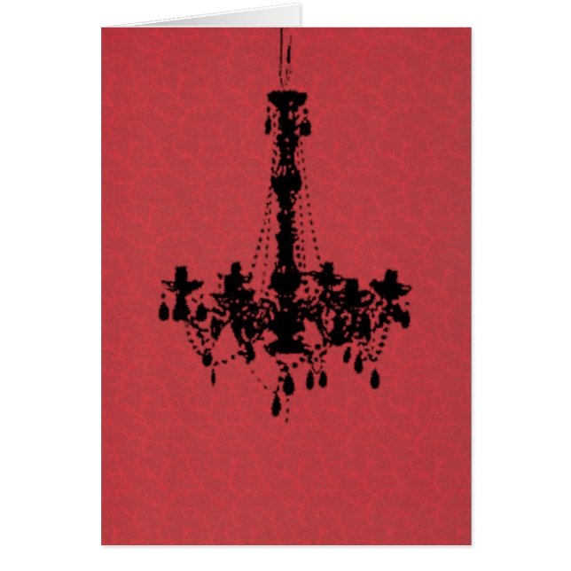Lustre sur l'arrière - plan rouge (Devant)