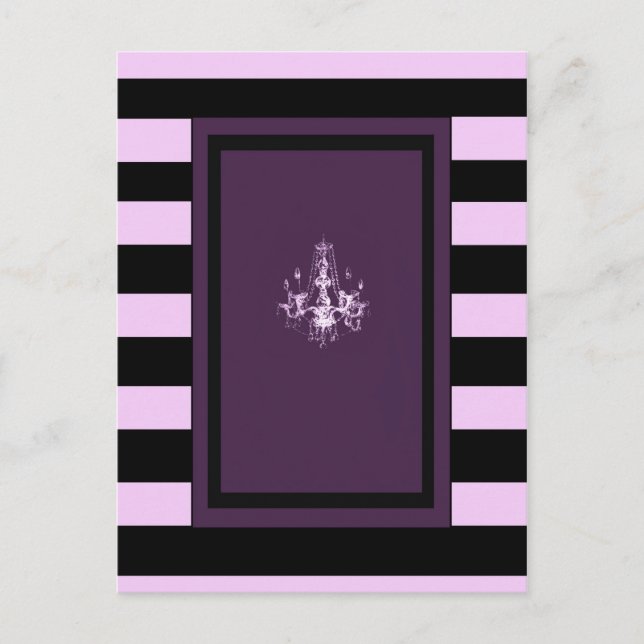 Lustre violet ~ Carte postale / Invitation (Devant)