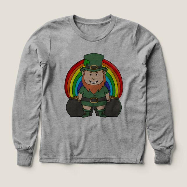 Lutin chanceux avec pot d'or arc-en-ciel (Motif recto)
