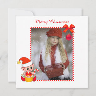 Lutin de Noël Moderne & Photo Personnalisée