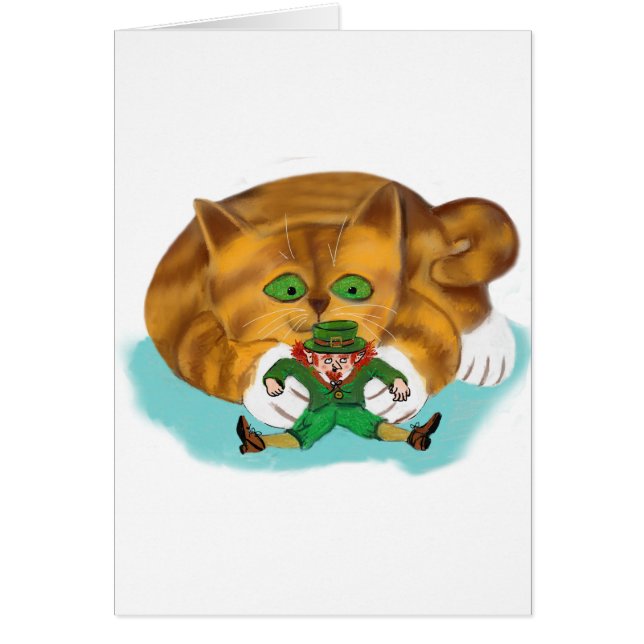 Lutin emprisonné par les pattes d'un chaton (Devant)