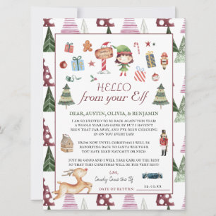 Lutin fille   Lettre de Noël de lutin enfant