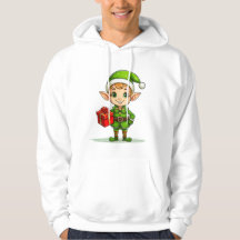 Lutine de Noël joyeuse avec cadeau – Sweat de fête