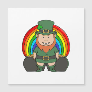 Lutrin chanceux avec pot d'or arc-en-ciel