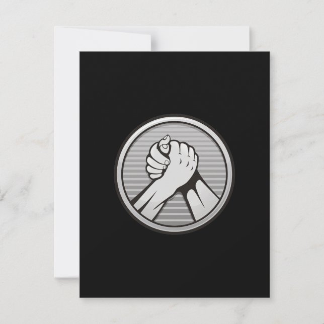 Lutte de bras de force Argent (Devant)