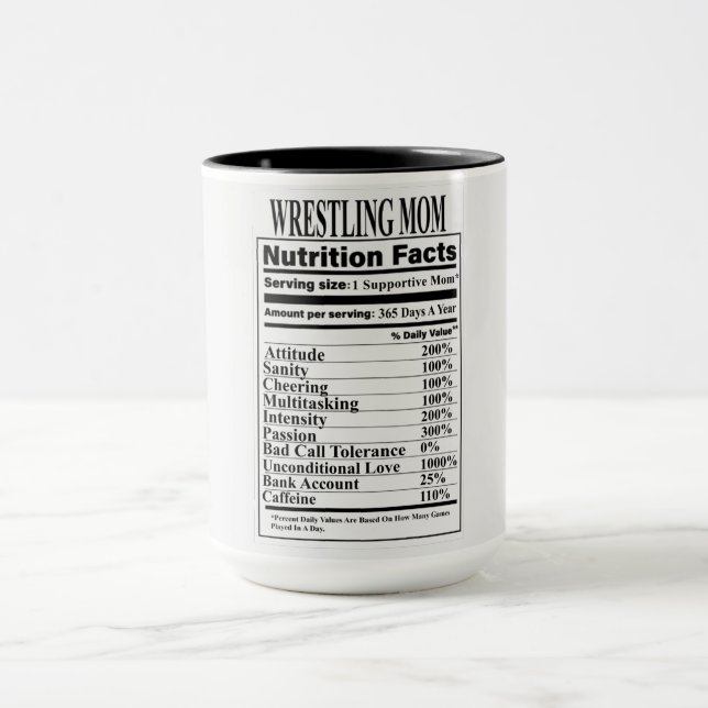 Lutter Maman Nutrition Facts Mug (Centre)