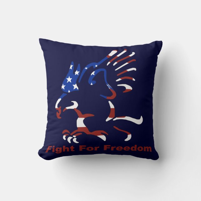 Lutter pour la liberté Coussin réversible (Recto)