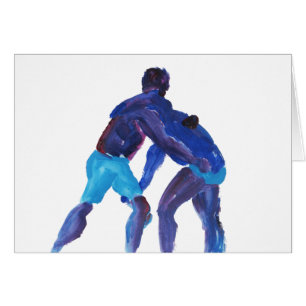 Lutteur bleu