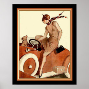 Luttez la copie 16 x 20 d'art déco de Parisienne