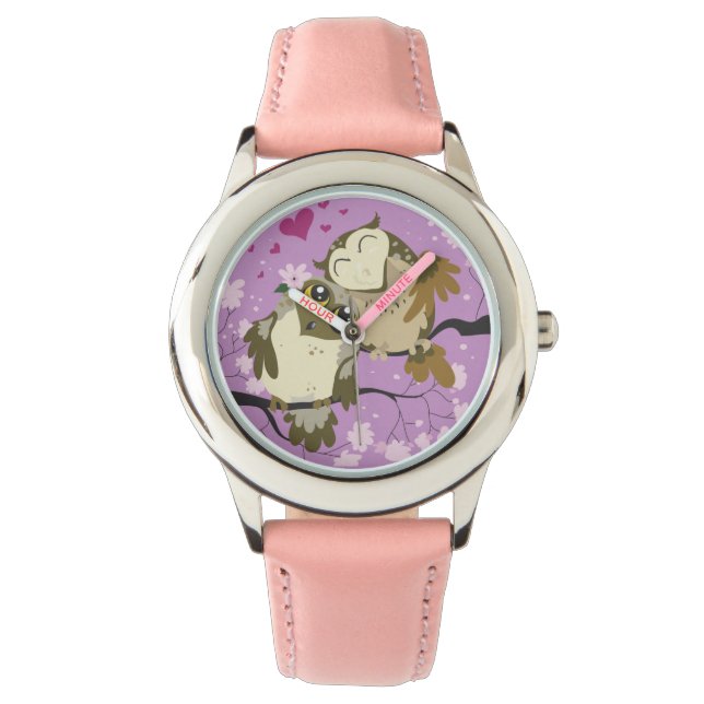 Luv Bird Owls montre au poignet (devant)