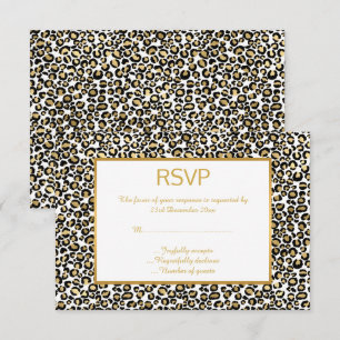 LUXE ANIMAL MOTIF LÉOPARD RSVP