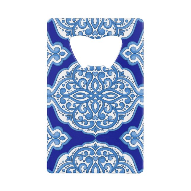 Luxe blanc-bleu, ornement turc. (Devant)