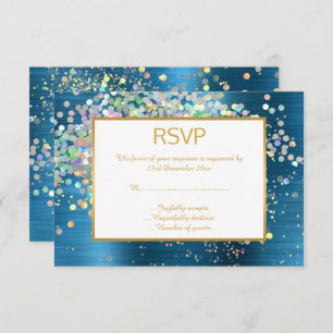LUXE BLUE RAINBOT SPOT HOLOGRAPHIQUE RSVP