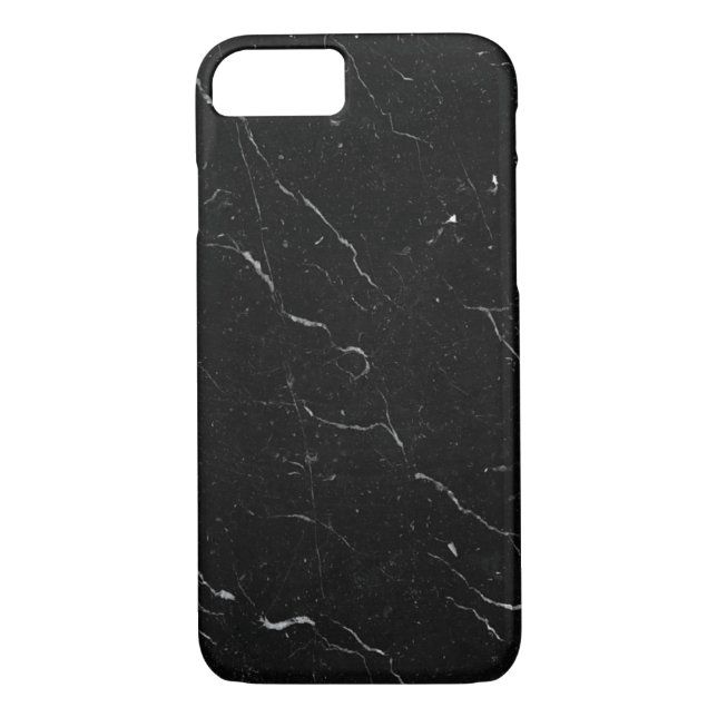 Luxe coque iphone en marbre noir (Dos)