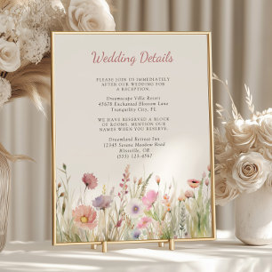 Luxe Dusty Pink Fleur sauvage Détails Mariage