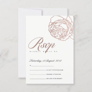 LUXE ELEGANT BLUSH ROSE ROSE OR FLORALE RSVP