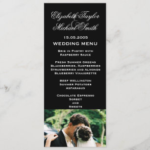 Luxe Mariage noir photo Kiss Mariage Menu