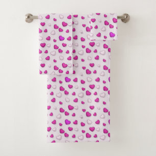 Luxe Moderne Élégant Amour Rose Coeur
