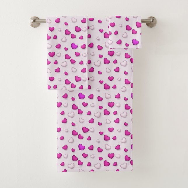 Luxe Moderne Élégant Amour Rose Coeur (En situation)