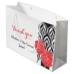 Luxe moderne mariage mariés mère cadeau sac