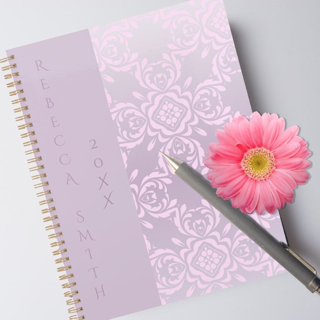 Luxe romantique style motif damas rose clair (Créateur téléchargé)